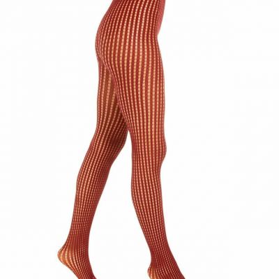 DKNY Fashion Net Tights Crimson Size Medium/Tall NWT